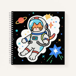 Cosmic Kitty: Paws in Orbit Notebook