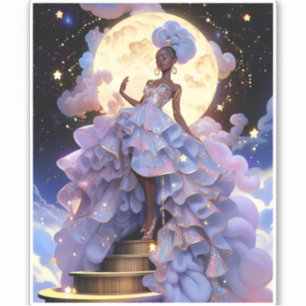 Cosmic Lady African American Fantasy Art