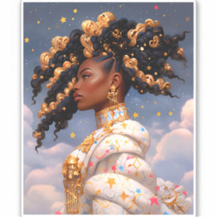 Cosmic Lady African American Fantasy Art
