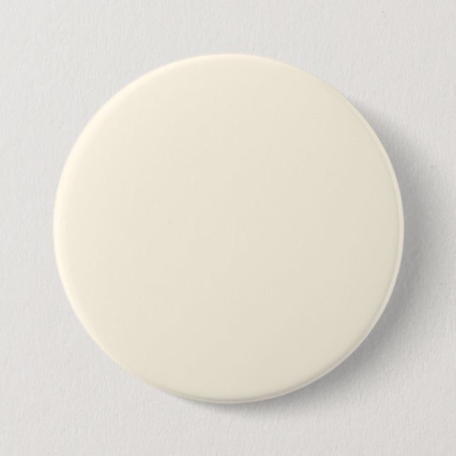Cosmic Latte Cream Solid Colour 7.5 Cm Round Badge (Front)