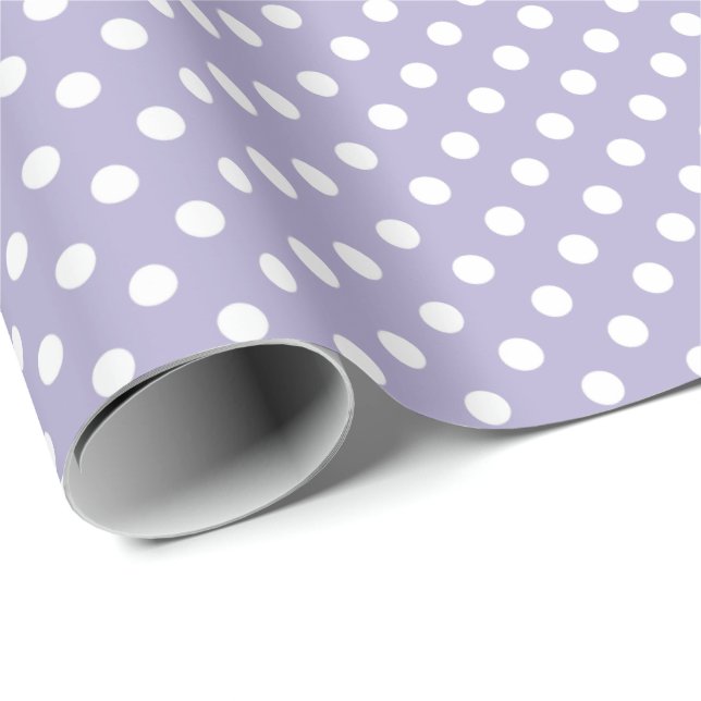 Cosmic lavender/purple micro dots wrapping paper (Roll Corner)