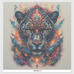 Cosmic Leopard Portrait With Mystical Effect
