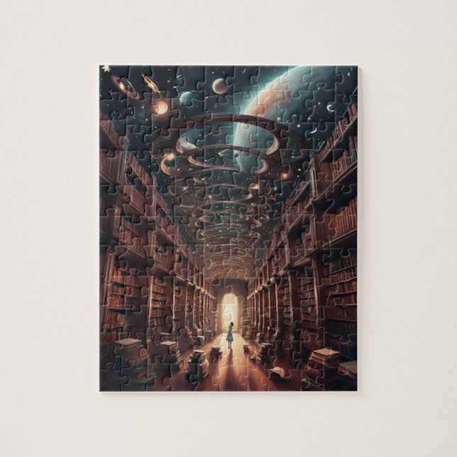 Cosmic Library Jigsaw Puzzle (Vertical)