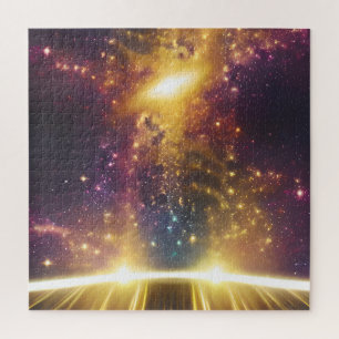 Cosmic light speed galaxy star dimension landscape jigsaw puzzle