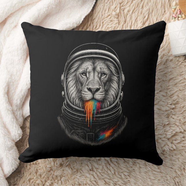 Cosmic Lion Drip Cushion (Blanket)