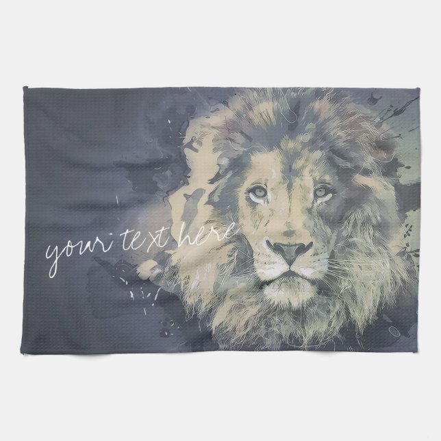COSMIC LION KING | Custom Kitchen Towel (Horizontal)