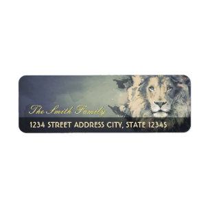 COSMIC LION KING   Custom Return Address Labels