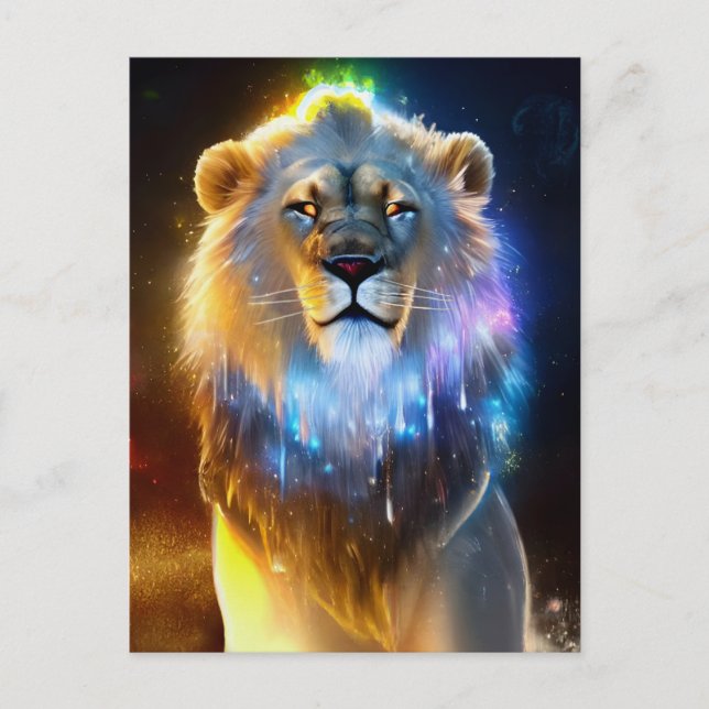 Cosmic Lion Postcard (Front)