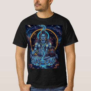 Cosmic Lord Shiva Meditation Astronaut Fantasy T-S T-Shirt