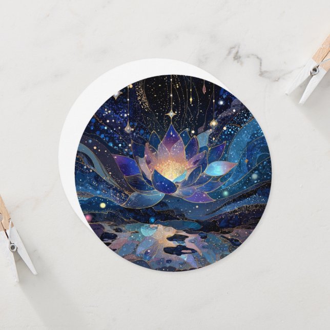 Cosmic lotus card (Front/Back In Situ)
