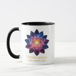 Cosmic Lotus Flower Galaxy Bloom Energy Mug