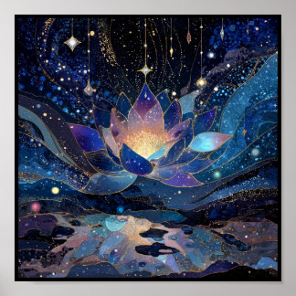 Cosmic lotus poster