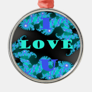 Cosmic Love Elements Art Print Metal Tree Decoration