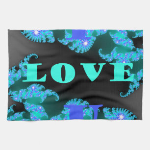 Cosmic Love Elements Art Print Tea Towel