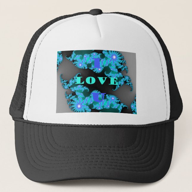 Cosmic Love Elements Art Print Trucker Hat (Front)