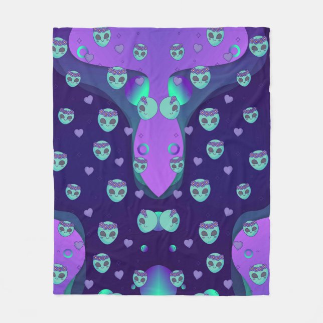 Cosmic Love Fleece Blanket (Front)