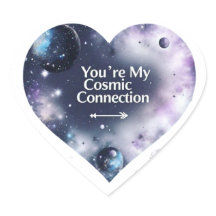 Cosmic Love Heart Sticker -Unique Valentine’s Gift