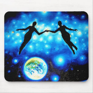 Cosmic love mouse pad