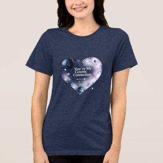 Cosmic Love Women’s Tri-Blend – Galaxy Themed Shirt