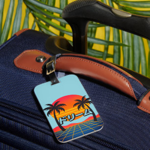 cosmic mandala luggage tag