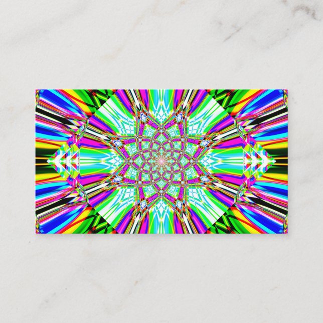 Cosmic Mandala - Your Name Here Business Card (Front)