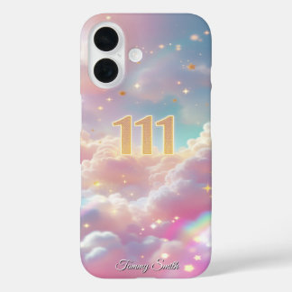 Cosmic Manifestation Angel Number 111 iPhone 16 Case
