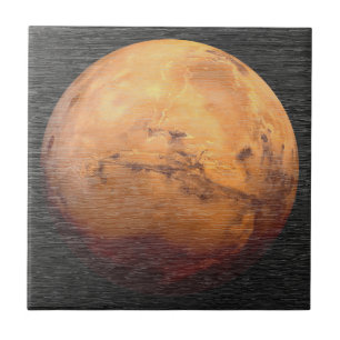 Cosmic Mars Planet Astronomy Ceramic Tile