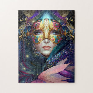 Cosmic Masked Goddess Queen Fantasy Art Jigsaw Puz Jigsaw Puzzle