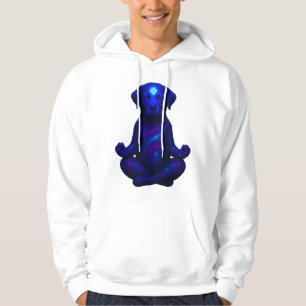 Cosmic Meditating Dog with Glowing Third Eye Hi Hoodie
