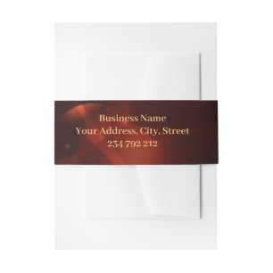 Cosmic melody, the magic of the harp. invitation belly band