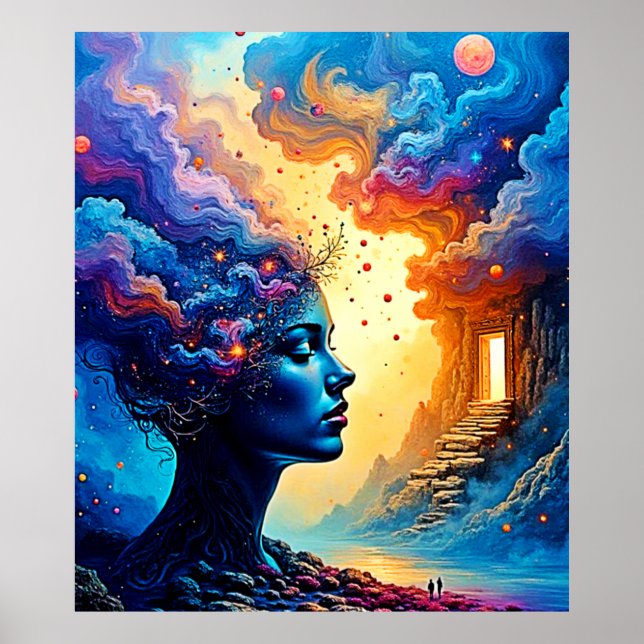Cosmic Mindscape Art Poster (Front)