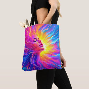 Cosmic Mindscape Graphic Tote Bag