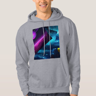 Cosmic Modern Multiverse Galactic Birthday gift Hoodie