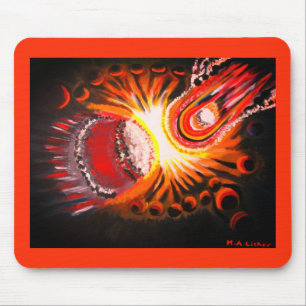 Cosmic moment art mouse pad
