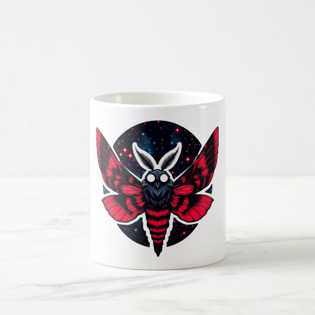 Cosmic Moth - Art Folklore Mothman Coffee Mug (Center)