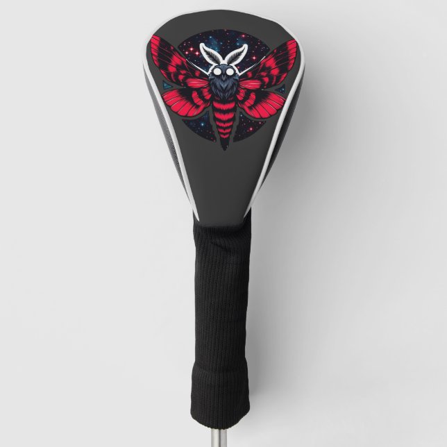 Cosmic Moth - Art Folklore Mothman Golf Head Cover (Front)