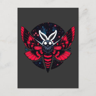 Cosmic Moth - Art Folklore Mothman Postcard