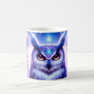 Cosmic Mystical Wisdom Celestial Spiritual Owl  Coffee Mug