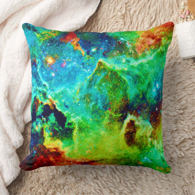 Cosmic Nebula Cloud Art Cushion (Blanket)