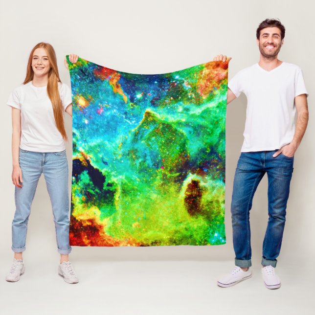 Cosmic Nebula Cloud Art Fleece Blanket (In Situ)