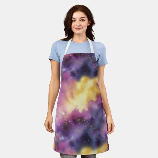 Cosmic Nebula Symphony Apron (Worn)