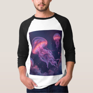 Cosmic Neon Jellyfish T-Shirt
