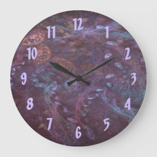 Cosmic Ocean Large Wall Clock