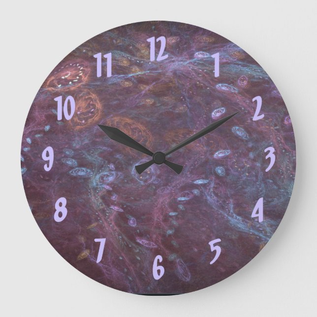 Cosmic Ocean Large Wall Clock (Front)