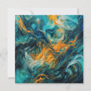 Cosmic Ocean Square – Colourful Abstract