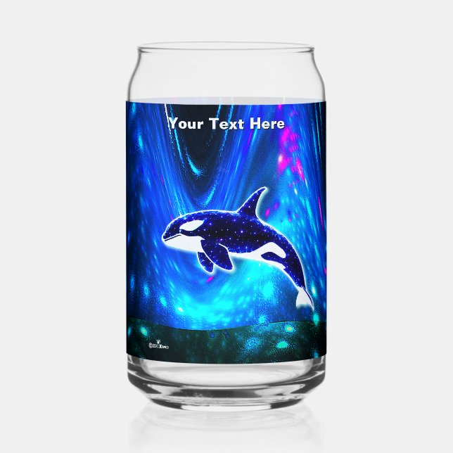 Cosmic Orca Can Glass (Front)