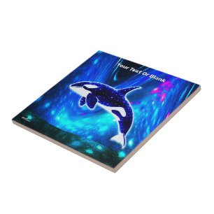 Cosmic Orca Ceramic Tile