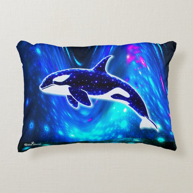 Cosmic Orca Decorative Cushion (Front)