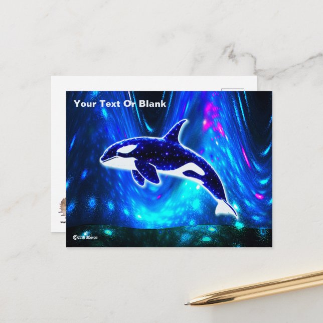 Cosmic Orca Postcard (Front/Back In Situ)