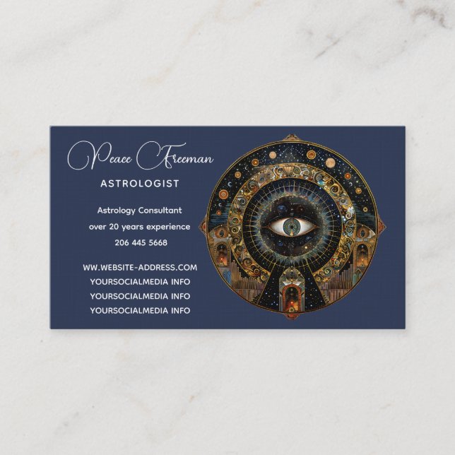 Cosmic Order Mandala IV Business Card (Front)